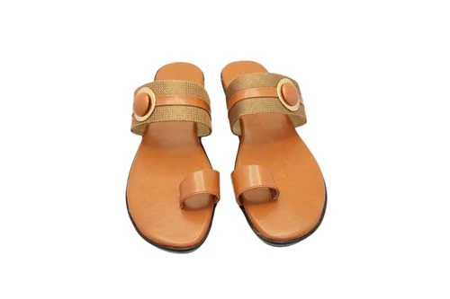 Stay Casual With Leather ChappalK086